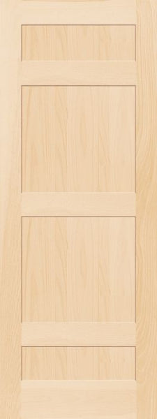 WDMA 12x80 Door (1ft by 6ft8in) Interior Swing Pine 794F Wood 4 Panel Transitional Shaker Single Door 1