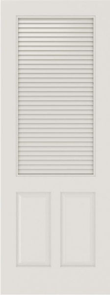 WDMA 12x80 Door (1ft by 6ft8in) Interior Barn Smooth SL-3190-LVR-PNL MDF 3 Panel Vented Louver Single Door 1