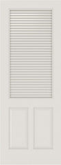 WDMA 12x80 Door (1ft by 6ft8in) Interior Barn Smooth SL-3190-LVR-PNL MDF 3 Panel Vented Louver Single Door 1