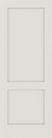 WDMA 18x80 Door (1ft6in by 6ft8in) Interior Swing Smooth 80in Primed 2 Panel Shaker Single Door|1-3/4in Thick 1