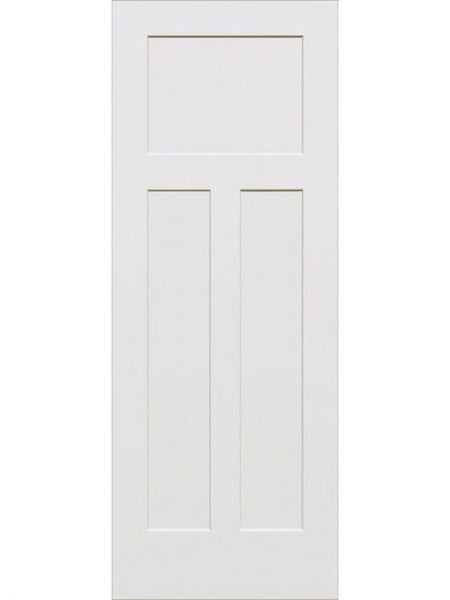 WDMA 18x80 Door (1ft6in by 6ft8in) Interior Barn Smooth 80in 3-Panel Craftsman Primed 1