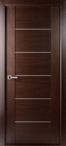 WDMA 18x80 Door (1ft6in by 6ft8in) Interior Barn Wenge Prefinished Massimo 201 Modern Single Door 1