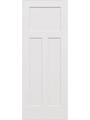 WDMA 18x96 Door (1ft6in by 8ft) Interior Swing Smooth 96in 3-Panel Craftsman Primed 1