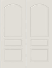 WDMA 20x80 Door (1ft8in by 6ft8in) Interior Bifold Smooth 3020 MDF 3 Panel Arch Panel Double Door 1