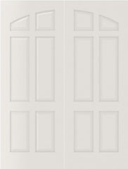 WDMA 20x80 Door (1ft8in by 6ft8in) Interior Bifold Smooth 6060 MDF Pair 6 Panel Arch Panel Double Door 1