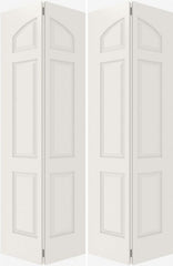 WDMA 20x80 Door (1ft8in by 6ft8in) Interior Bifold Smooth 6020 MDF 6 Panel Arch panel Double Door 2