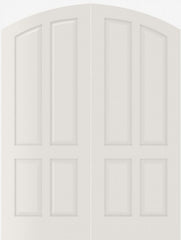 WDMA 20x80 Door (1ft8in by 6ft8in) Interior Swing Smooth 4060 MDF Pair 4 Panel Arch Top / Panel Double Door 1