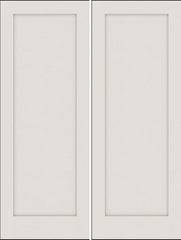 WDMA 20x80 Door (1ft8in by 6ft8in) Interior Barn Smooth 1010 MDF 1 Panel Shaker Double Door 1