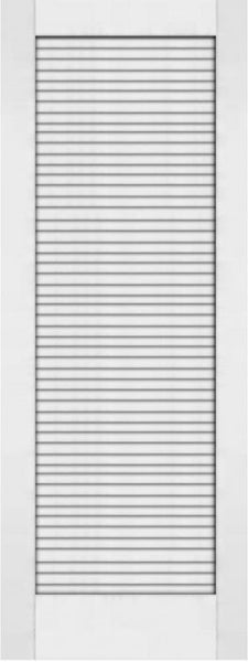 WDMA 24x80 Door (2ft by 6ft8in) Interior Swing Pine 80in Primed Plantation Louvers Single Door | 733 1