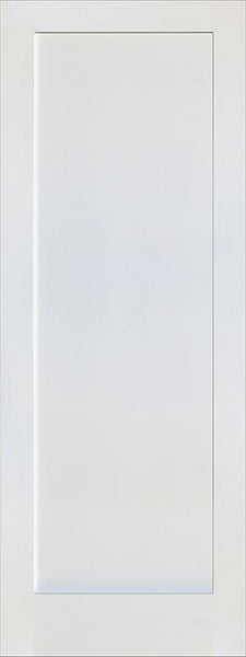 WDMA 24x80 Door (2ft by 6ft8in) Interior Barn Paint grade 1-Panel Solid Shaker Style White Single Door SH-13 1