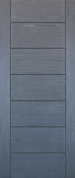 WDMA 24x80 Door (2ft by 6ft8in) Interior Barn Woodgrain Contemporary Modern Ash Gray Single Door MD 15 1