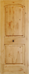 WDMA 24x96 Door (2ft by 8ft) Interior Swing Knotty Alder 96in 2 Panel Arch Single Door 1-3/8in Thick KW-121 1