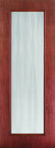 WDMA 24x96 Door (2ft by 8ft) Exterior Mahogany Fiberglass Impact Door 8ft Full Lite Chinchilla 1