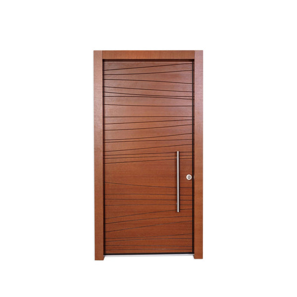 WDMA 30 X 79 36 X 80 48 Inches European Exterior Fire Rated MDF Board HDF Wood Walnut Veneer Door