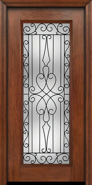 WDMA 30x80 Door (2ft6in by 6ft8in) Exterior Mahogany Full Lite Single Entry Door Wyngate Glass 1