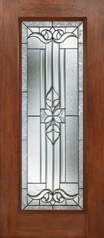 WDMA 30x80 Door (2ft6in by 6ft8in) Exterior Mahogany Full Lite Single Entry Door CD Glass 1