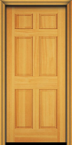 WDMA 30x84 Door (2ft6in by 7ft) Exterior Fir 84in 6 Panel Single Door 1