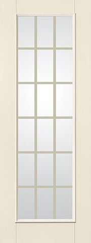 WDMA 30x96 Door (2ft6in by 8ft) Patio Smooth Fiberglass Impact French Door 8ft Full Lite With Stile GBG Flat White 1