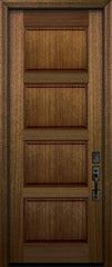 WDMA 30x96 Door (2ft6in by 8ft) Exterior Mahogany 96in 4 Panel DoorCraft Door 2