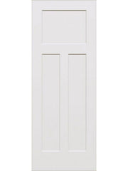 WDMA 32x80 Door (2ft8in by 6ft8in) Interior Barn Smooth 80in 3-Panel Craftsman Primed 1