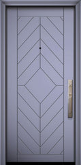 WDMA 32x80 Door (2ft8in by 6ft8in) Exterior Smooth IMPACT | 80in Lynnwood Solid Contemporary Door 1