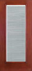 WDMA 32x80 Door (2ft8in by 6ft8in) Patio Mahogany Fiberglass Impact Door Full Lite Raise/Tilt 6ft8in 1