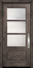 WDMA 32x80 Door (2ft8in by 6ft8in) Exterior Knotty Alder 80in 2/3 Lite 3 Lite SDL Estancia Alder Door 2