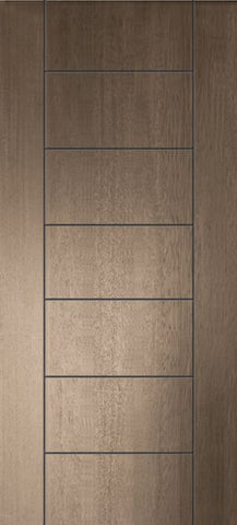 WDMA 32x80 Door (2ft8in by 6ft8in) Exterior Mahogany 80in Brentwood Contemporary Door 1