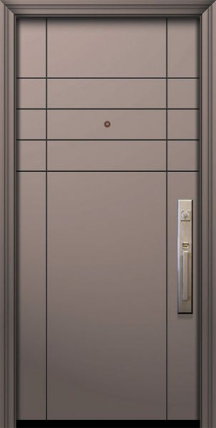 WDMA 32x80 Door (2ft8in by 6ft8in) Exterior Smooth IMPACT | 80in Fleetwood Contemporary Door 1