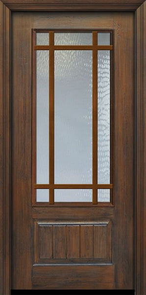 WDMA 32x80 Door (2ft8in by 6ft8in) Patio Cherry IMPACT | 80in 3/4 Lite 1 Panel 9 Lite SDL Door 1