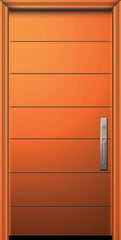 WDMA 32x80 Door (2ft8in by 6ft8in) Exterior Smooth 80in Westwood Solid Contemporary Door 1