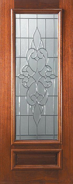 WDMA 32x80 Door (2ft8in by 6ft8in) Exterior Mahogany 80in 3/4 Lite Courtlandt Door 1