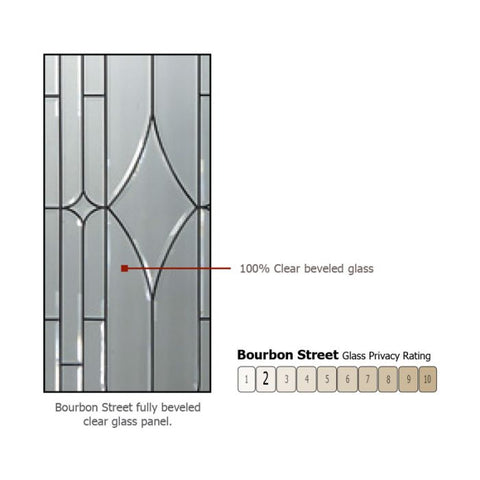 WDMA 32x80 Door (2ft8in by 6ft8in) Exterior Mahogany 80in Full Lite Bourbon Street Door 3