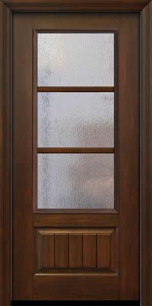 WDMA 32x80 Door (2ft8in by 6ft8in) French Cherry 80in 3/4 Lite 1 Panel 3 Lite SDL Door 1