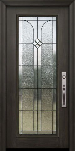 WDMA 32x80 Door (2ft8in by 6ft8in) Exterior Cherry 80in Full Lite Cantania Door 1