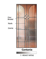 WDMA 32x80 Door (2ft8in by 6ft8in) Exterior Cherry 80in Full Lite Cantania Door 2