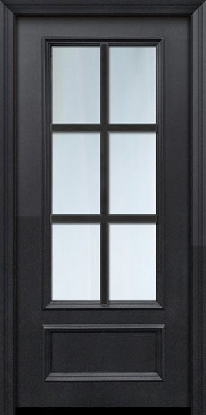 WDMA 32x80 Door (2ft8in by 6ft8in) Patio 80in ThermaPlus Steel 6 Lite SDL 3/4 Lite Door 1