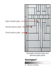 WDMA 32x80 Door (2ft8in by 6ft8in) Exterior 80in ThermaPlus Steel Remington 1 Panel 3/4 Lite Door 3