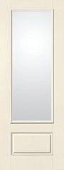 WDMA 32x96 Door (2ft8in by 8ft) French Smooth Fiberglass Impact Door 8ft 3/4 Lite Low-E 1