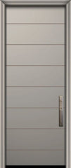 WDMA 32x96 Door (2ft8in by 8ft) Exterior Smooth IMPACT | 96in Westwood Solid Contemporary Door 1