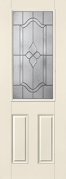 WDMA 32x96 Door (2ft8in by 8ft) Exterior Smooth Fiberglass Impact Door 8ft 1/2 Lite Concorde 1