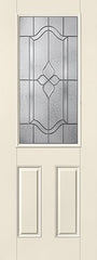 WDMA 32x96 Door (2ft8in by 8ft) Exterior Smooth Fiberglass Impact Door 8ft 1/2 Lite Concorde 1