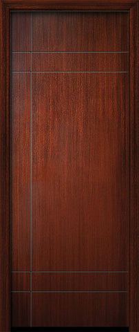 WDMA 32x96 Door (2ft8in by 8ft) Exterior Mahogany 96in Inglewood Solid Contemporary Door 1