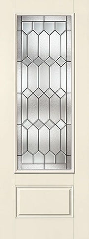 WDMA 32x96 Door (2ft8in by 8ft) Exterior Smooth Fiberglass Impact Door 8ft 3/4 Lite Crystalline 1