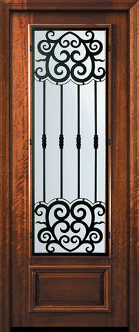 WDMA 32x96 Door (2ft8in by 8ft) Exterior Mahogany 96in 3/4 Lite Barcelona Door 2