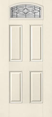 WDMA 34x80 Door (2ft10in by 6ft8in) Exterior Smooth Wellesley Camber Top Lite 4 Panel Star Single Door 1