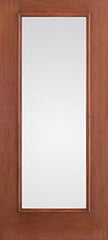 WDMA 34x80 Door (2ft10in by 6ft8in) Patio Mahogany Fiberglass French Impact Door 6ft8in Full Lite With Stile Lines Clear 2