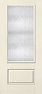 WDMA 34x80 Door (2ft10in by 6ft8in) French Smooth Fiberglass Impact Door 3/4 Lite 1 Panel Chord 6ft8in 1