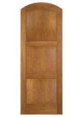 WDMA 34x84 Door (2ft10in by 7ft) Interior Swing Mahogany 3 Panel Arch Top Solid Exterior or Single Door 2