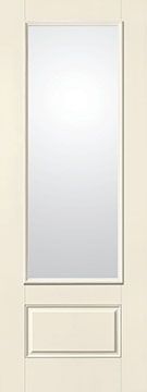 WDMA 34x96 Door (2ft10in by 8ft) French Smooth Fiberglass Impact Door 8ft 3/4 Lite Low-E 2